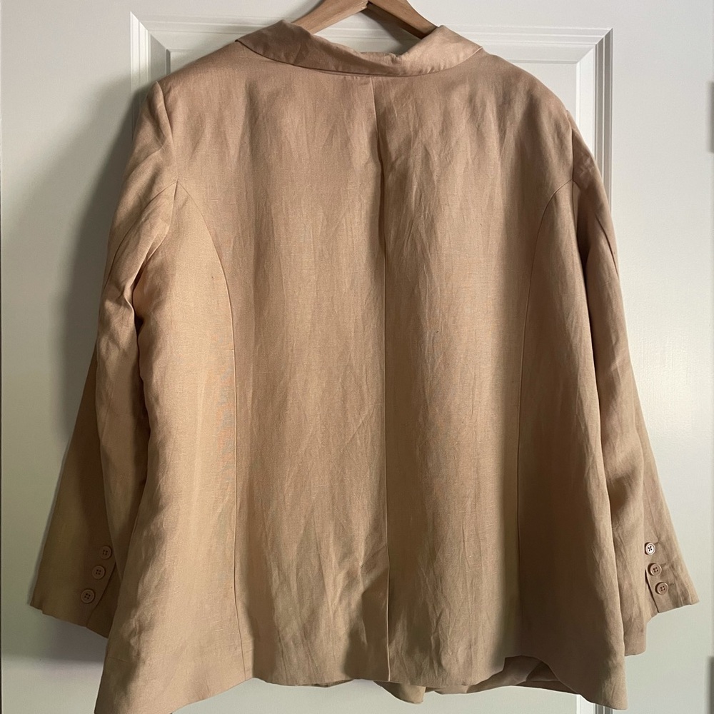 NWOT Jessica London Linen Blend Blazer/Jacket - Picture 5 of 5